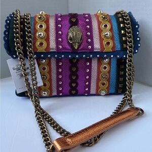 Kurt Geiger LondonMedium Kensington Jewel Studs Leather Convertible Bag Purse